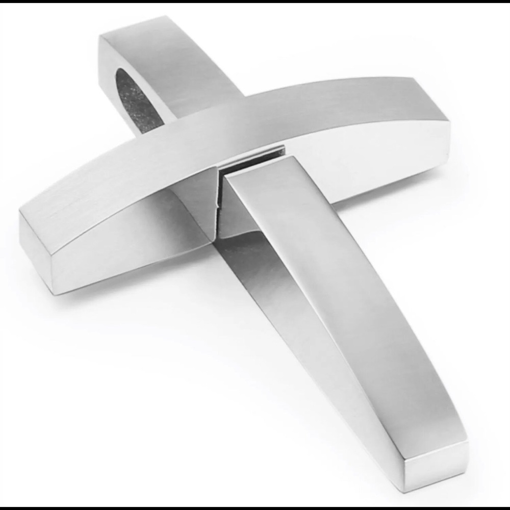 Silver crucifix cross necklace